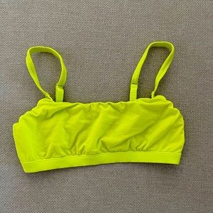 SKIMS neon green bralette
